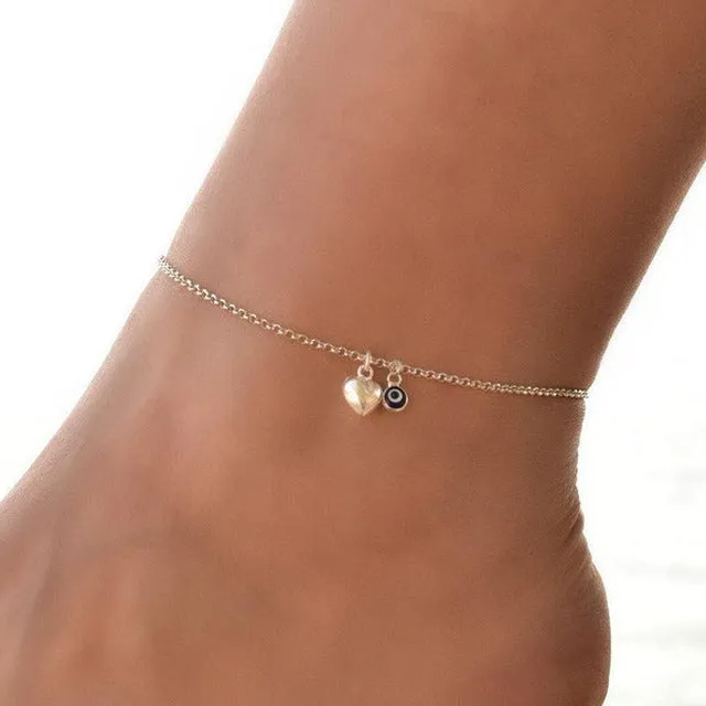 Bohemian Multi Layered Beads Ankle Bracelet for Women