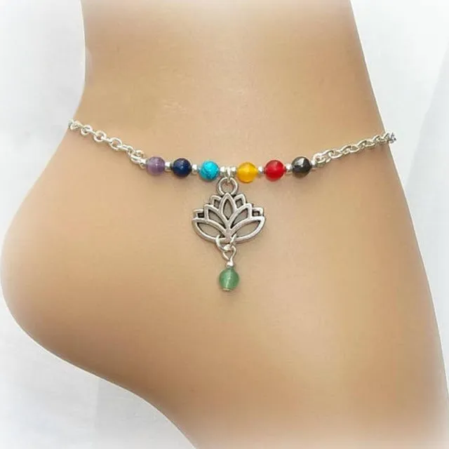 Bohemian Multi Layered Beads Ankle Bracelet for Women