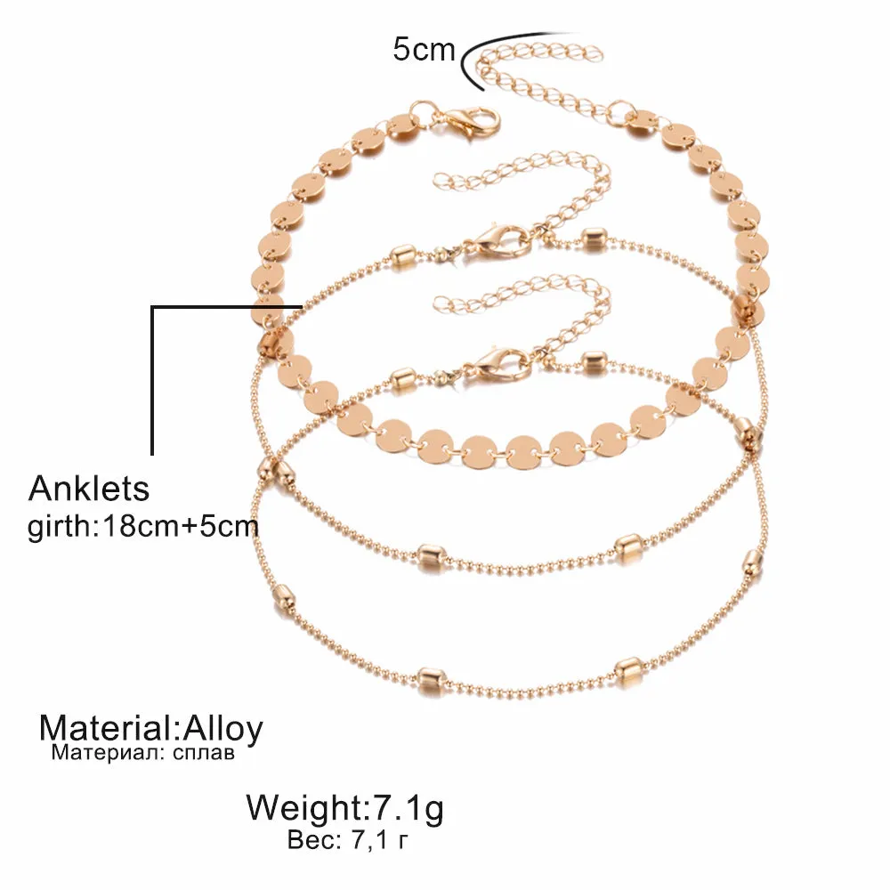 Bohemian Multilayer Beads Anklets For Women