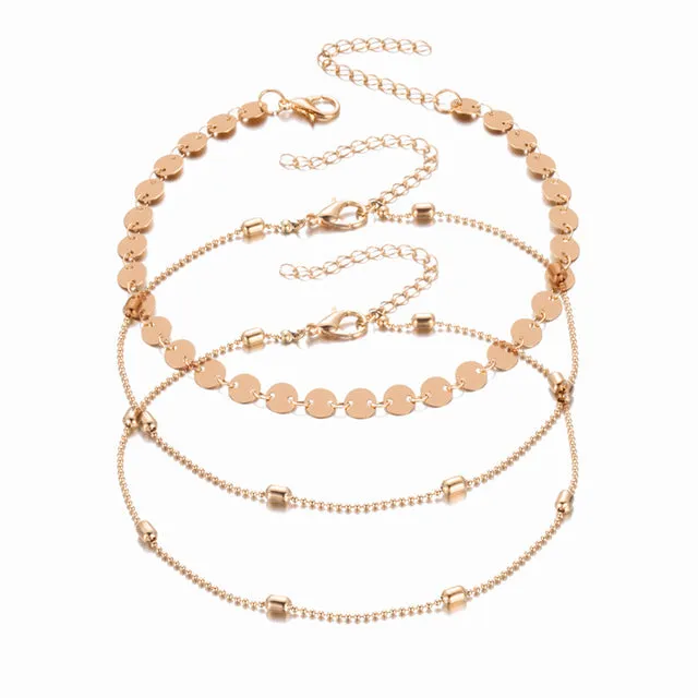 Bohemian Multilayer Beads Anklets For Women