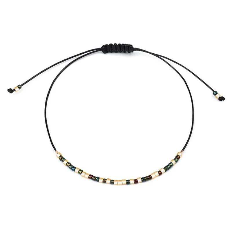 Bohemian Small Acrylic Beads Anklets