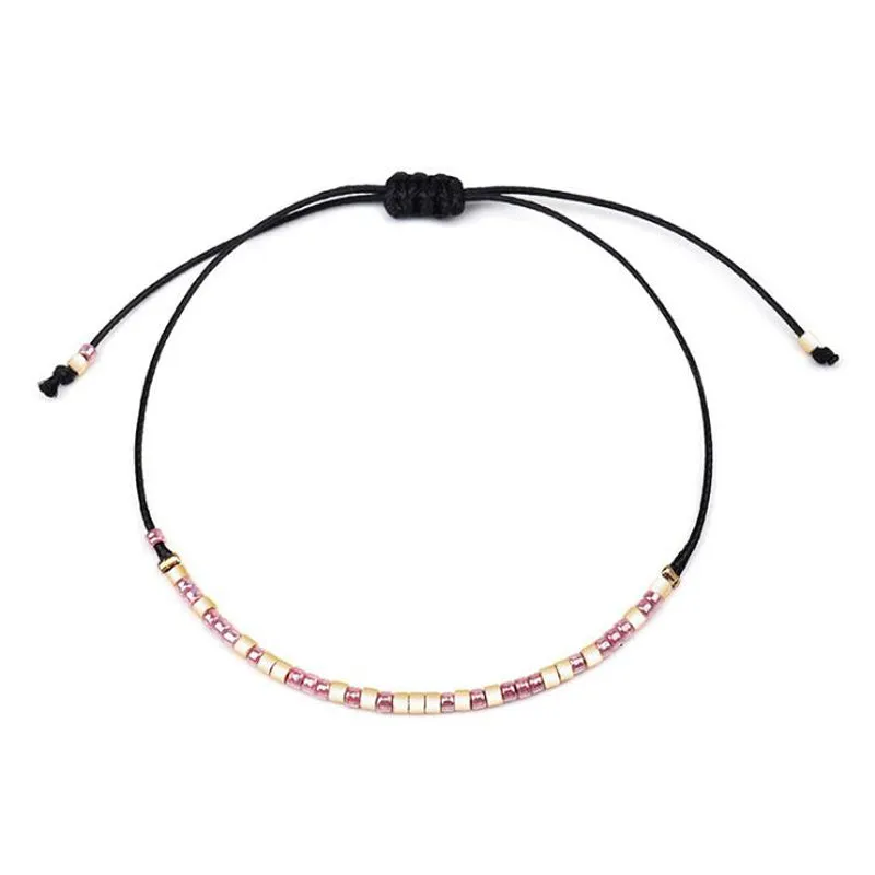 Bohemian Small Acrylic Beads Anklets