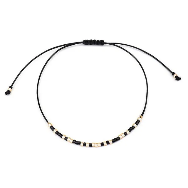 Bohemian Small Acrylic Beads Anklets