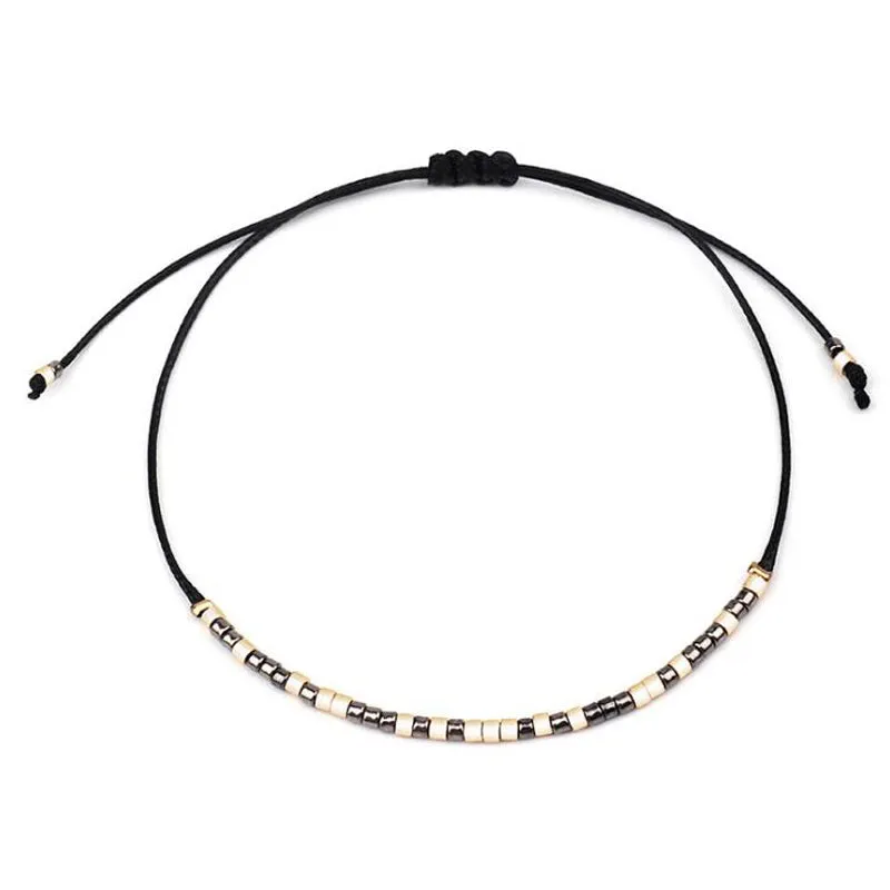 Bohemian Small Acrylic Beads Anklets