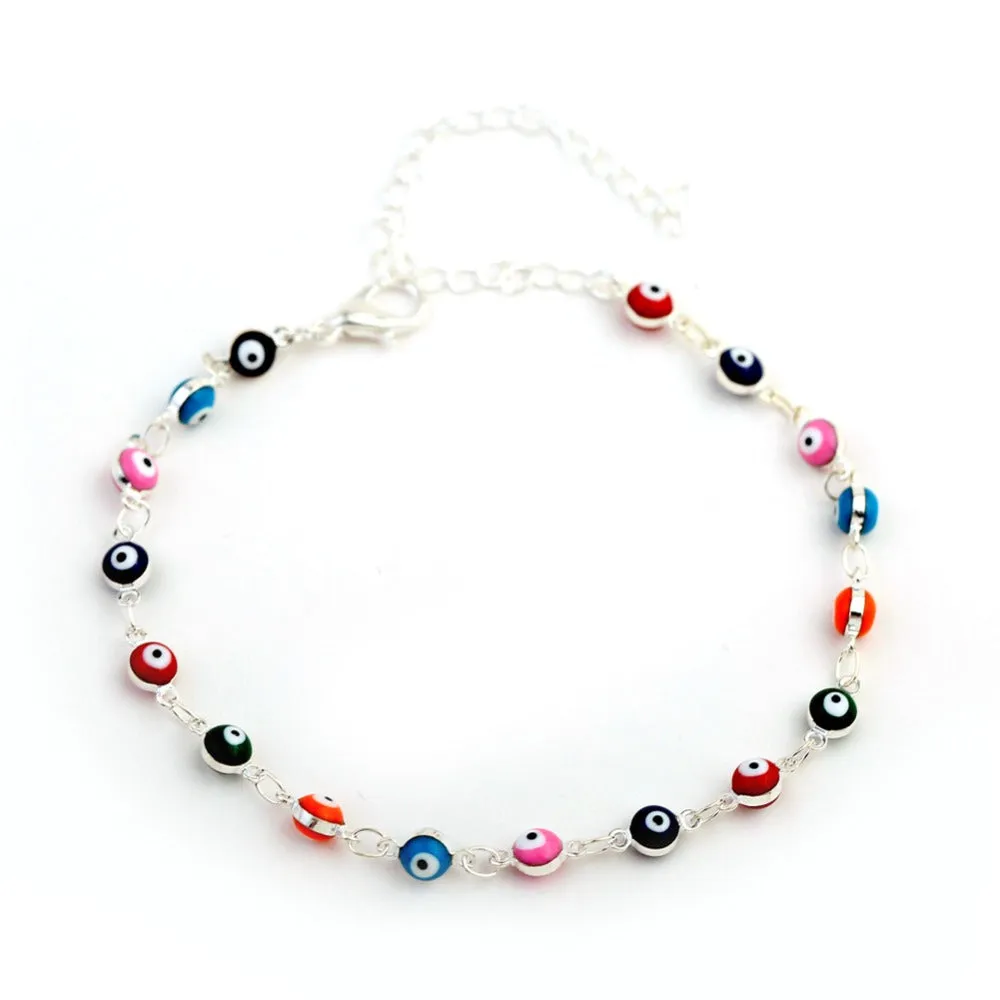 Bohemian Turkish Evil Eyes Beads Anklets
