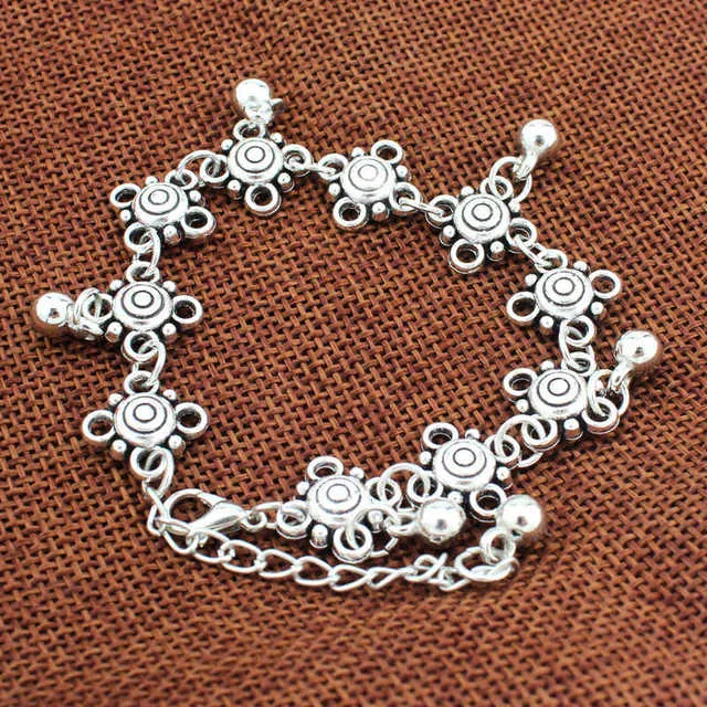Bohemian  Vintage Bells Ankle Bracelet Foot Jewelry