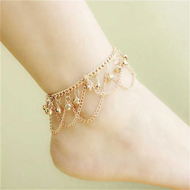 Bohemian  Vintage Bells Ankle Bracelet Foot Jewelry