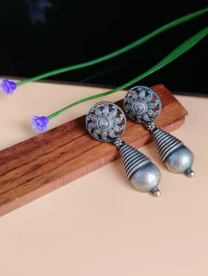 Brass Oxidized Dangler Earrings | Sarichka