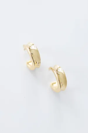 Caelin Chunky Hoop Earrings Gold