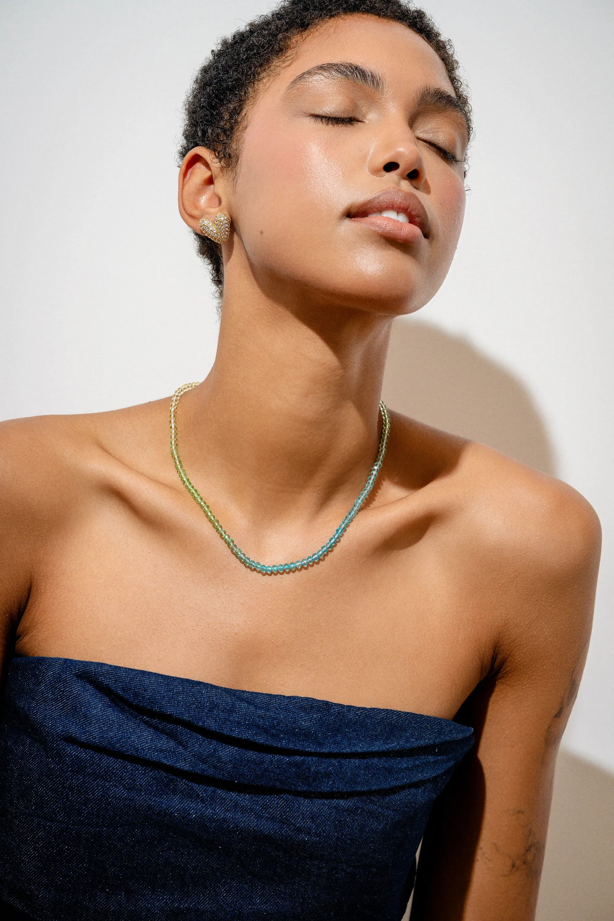 Candy Floss necklace - Blue mint