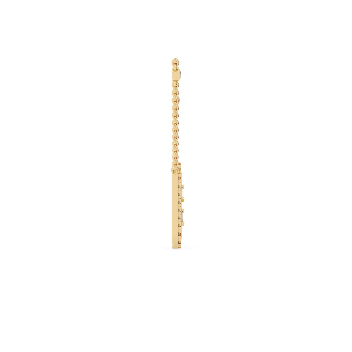 Charming Baguette Lab Grown Diamond Necklace