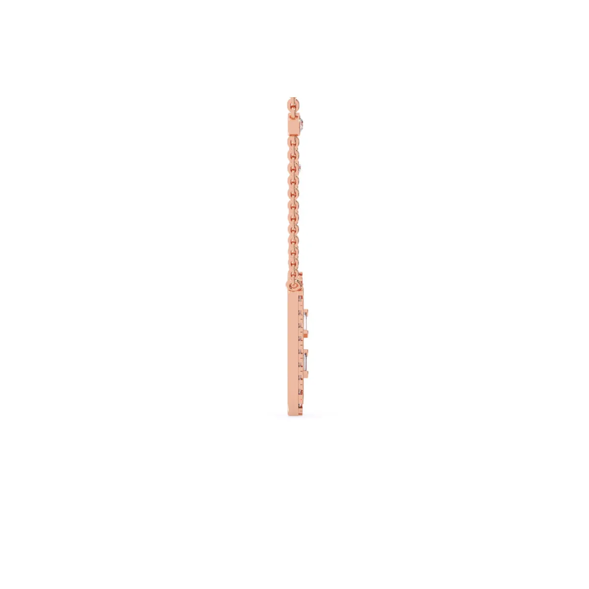 Charming Baguette Lab Grown Diamond Necklace
