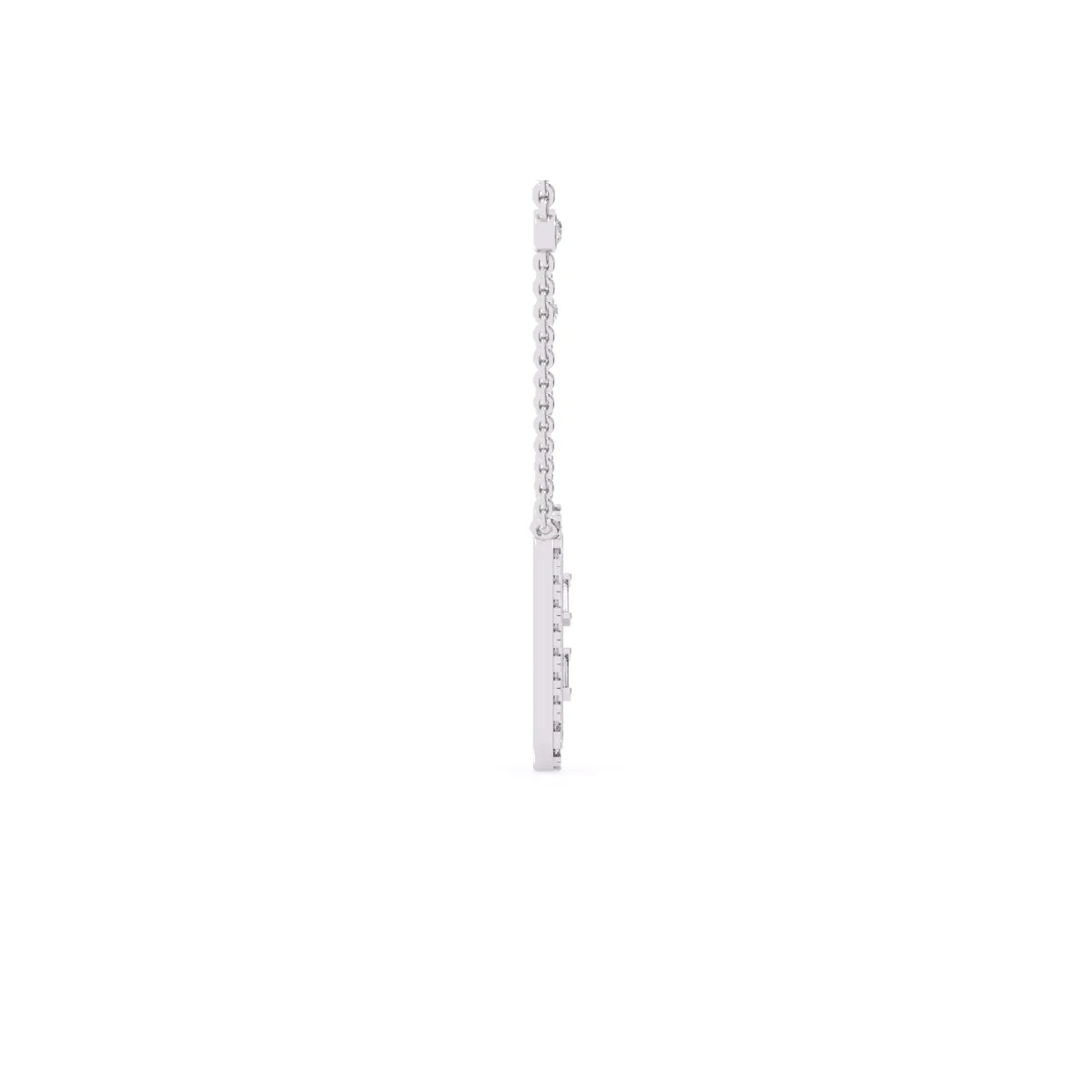 Charming Baguette Lab Grown Diamond Necklace