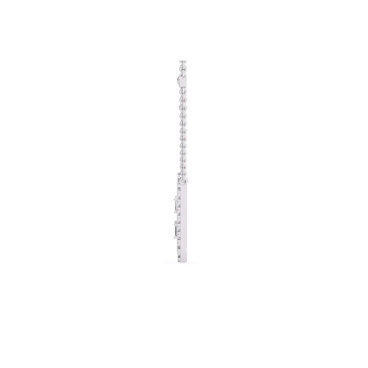 Charming Baguette Lab Grown Diamond Necklace