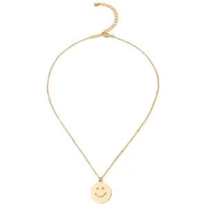 Charming Smiling Face Necklace with Hip-Hop Vibe