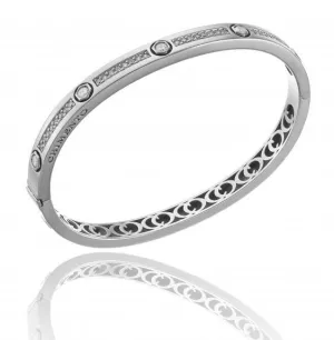 Chimento Armillas Be Mine 18ct White Gold 0.66ct Diamond Hinged Bangle