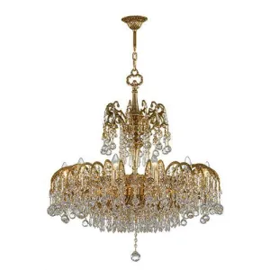 Classic Chandelier 16 Bulbs Oxide Gold