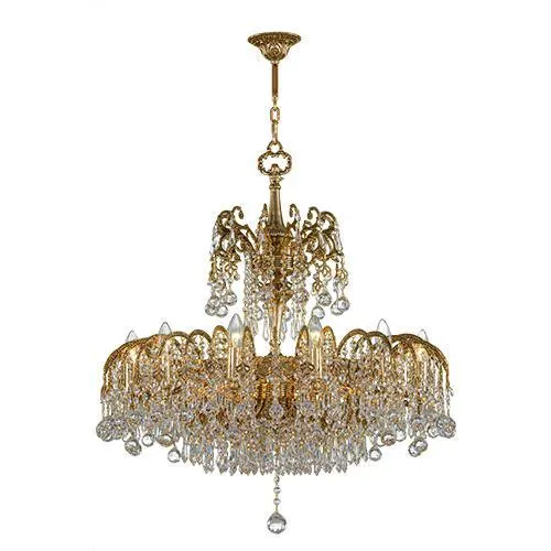 Classic Chandelier 16 Bulbs Oxide Gold