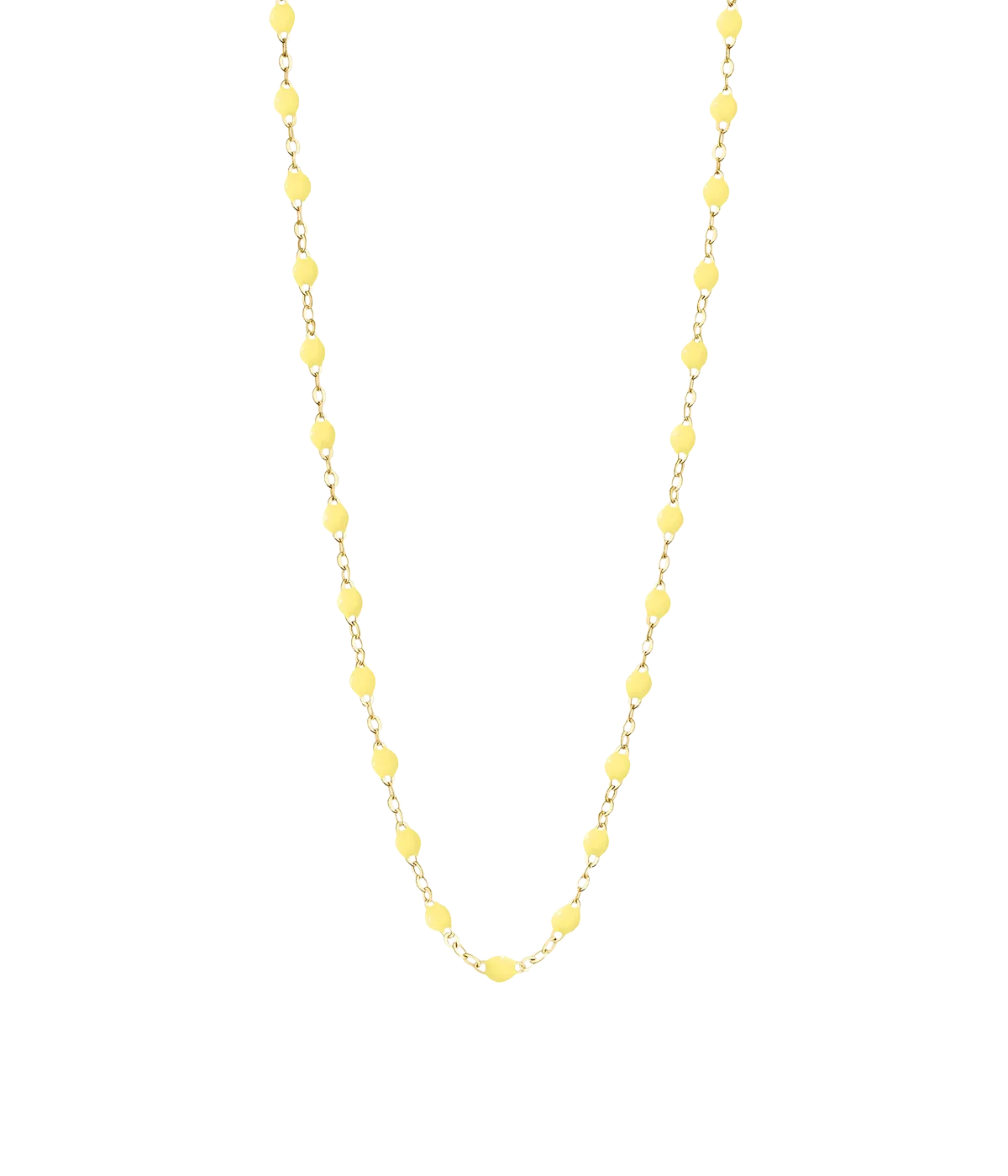 Classic Gigi 45cm Necklace in 18K Yellow Gold & Mimosa