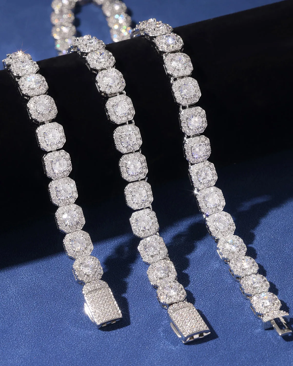 Clustered Tennis Chain