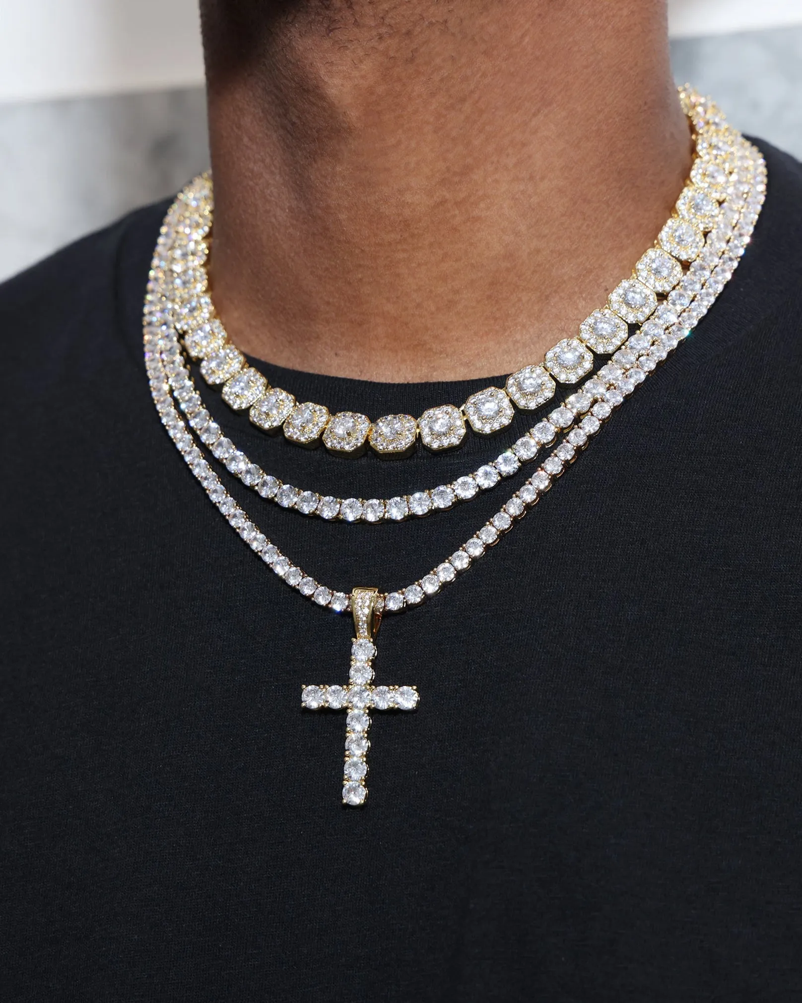 Clustered Tennis Chain