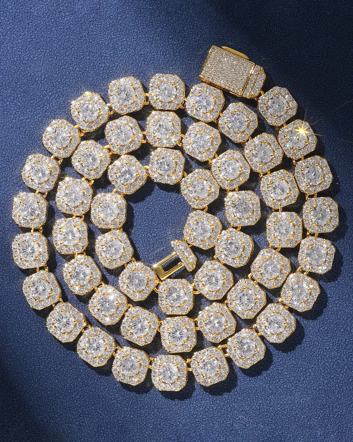 Clustered Tennis Chain
