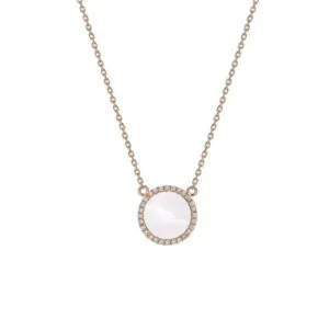 COLOUR HALO MOTHER-OF-PEARL DIAMOND NECKLACE