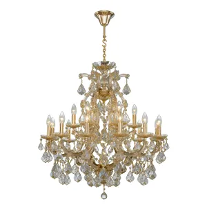 Crystal Chandelier Asfour 19 Bulbs