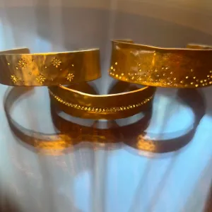 Crystal pounded cuff