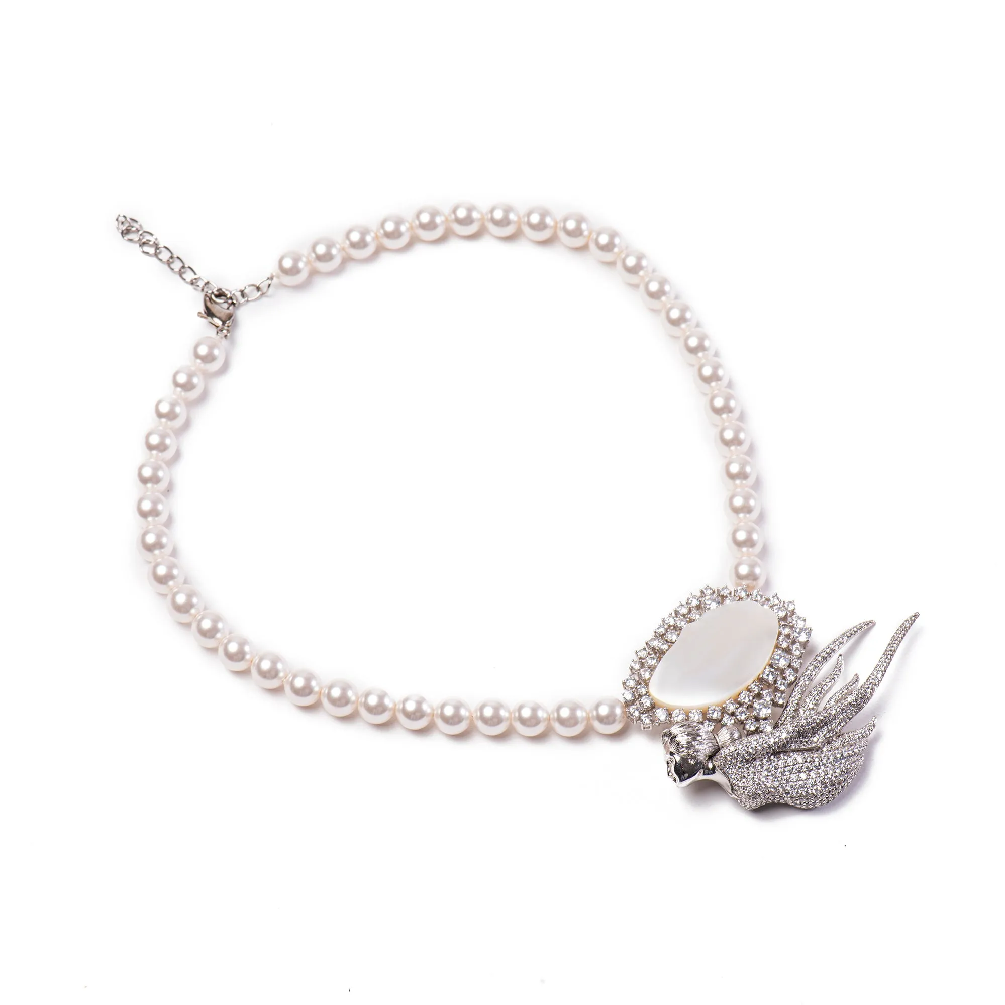 Desiree 92.5 Silver Necklace - A Siren in the Club