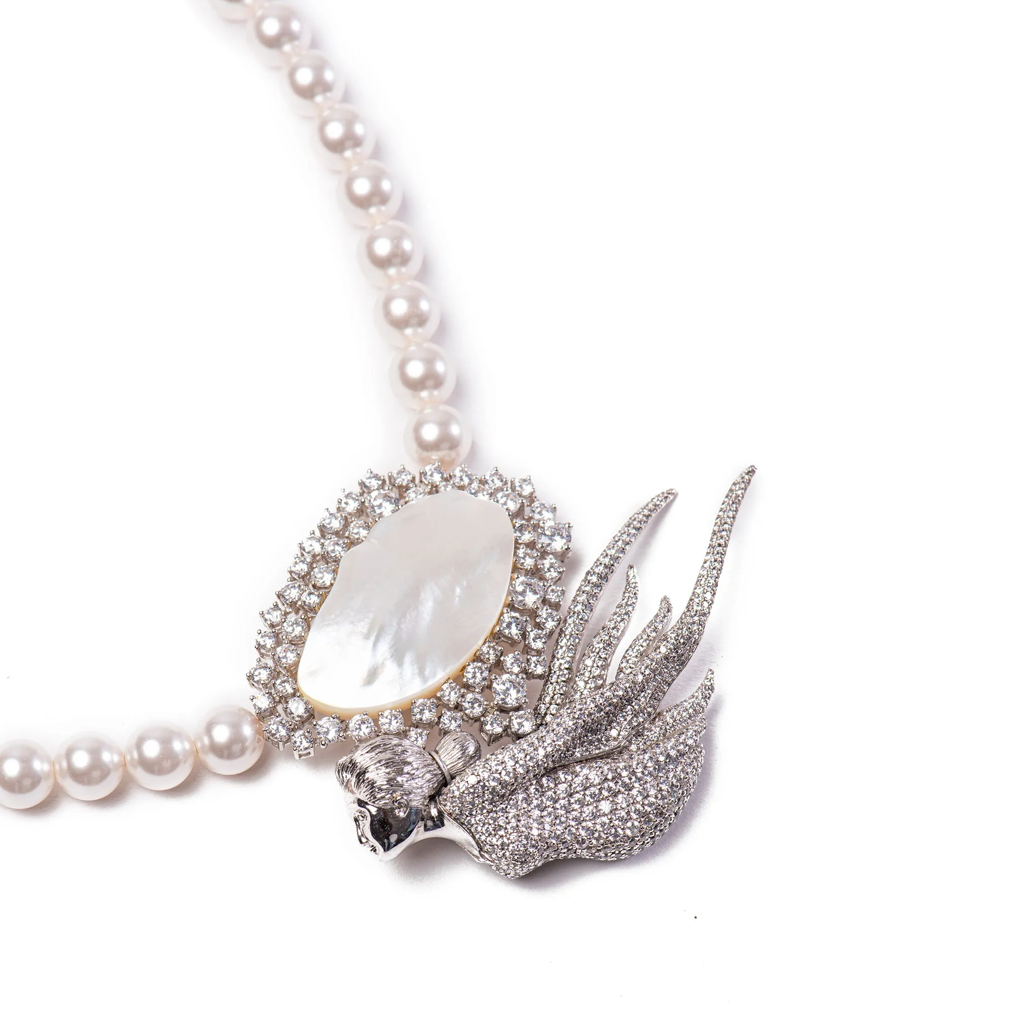 Desiree 92.5 Silver Necklace - A Siren in the Club