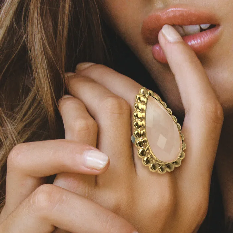 Devi Pink Quartz Ring