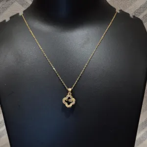 Diamond buzz gold chain pendant daily office colleges wears