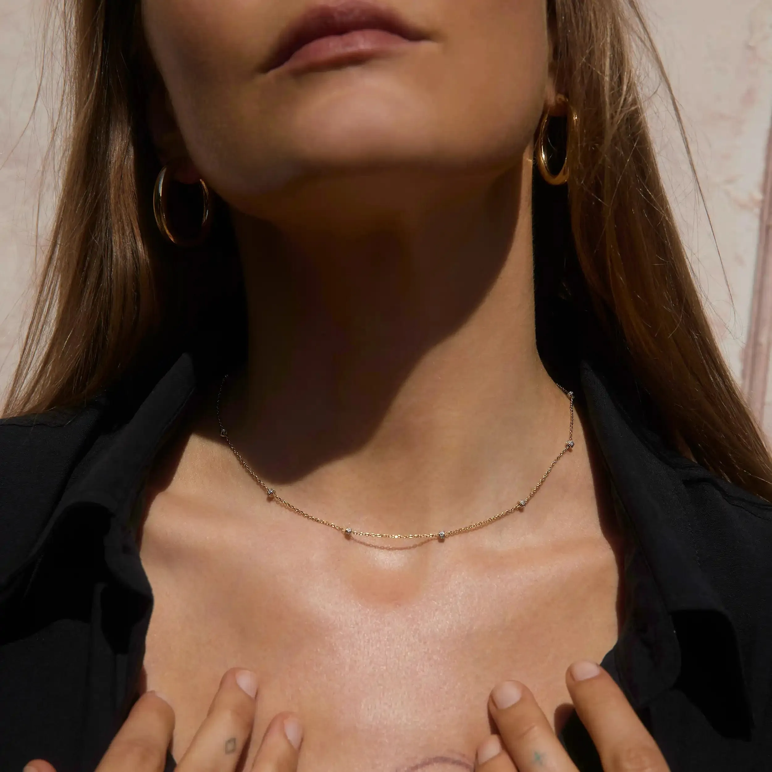 Diamond Rondelle Necklace