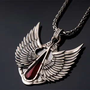 Divine Wings Essence - Gothic Pendant Necklace by The Nevermore