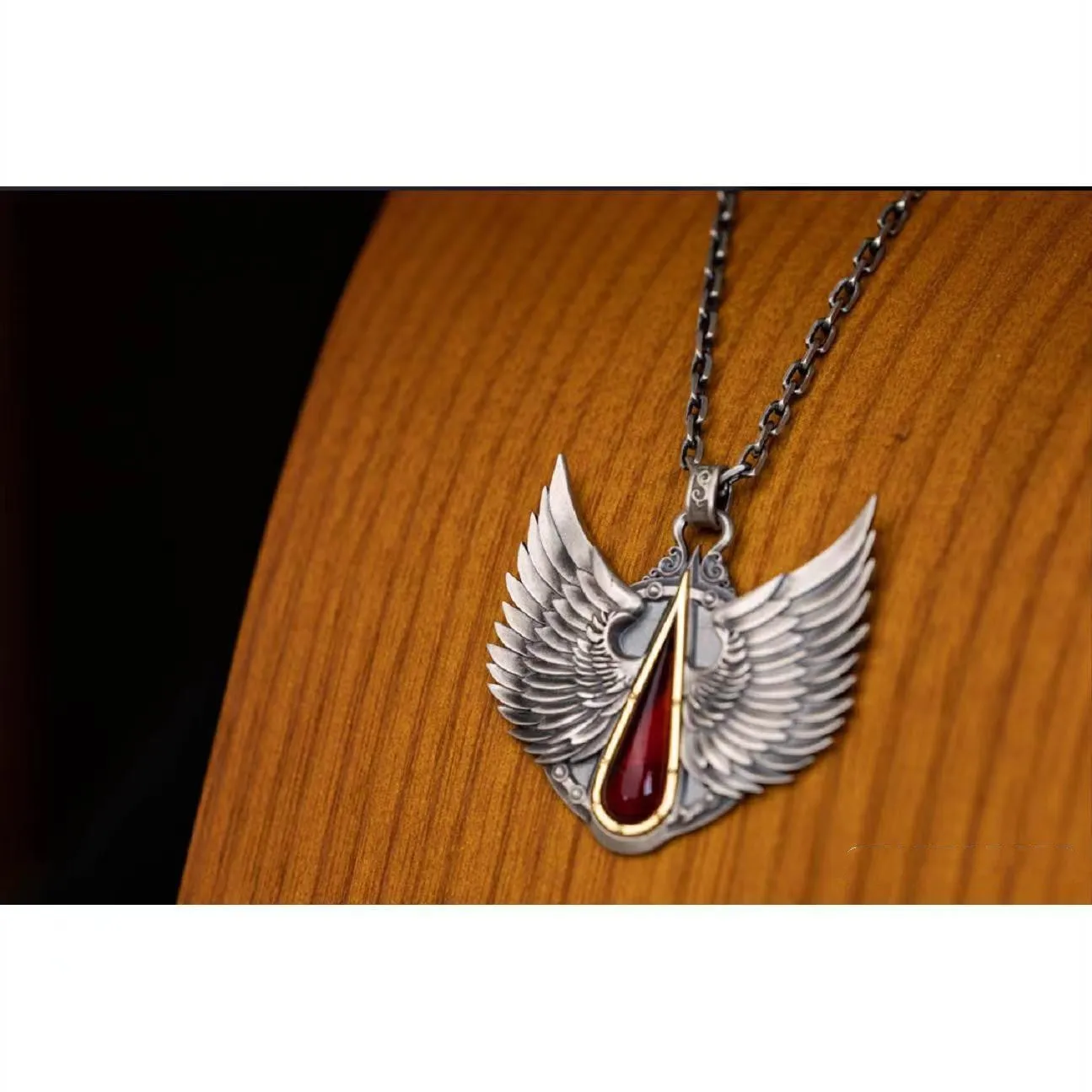 Divine Wings Essence - Gothic Pendant Necklace by The Nevermore