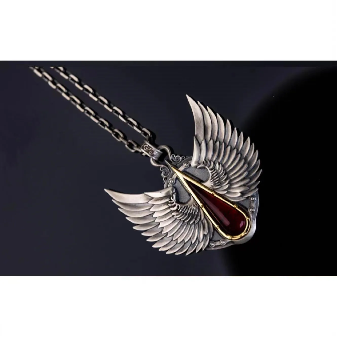 Divine Wings Essence - Gothic Pendant Necklace by The Nevermore