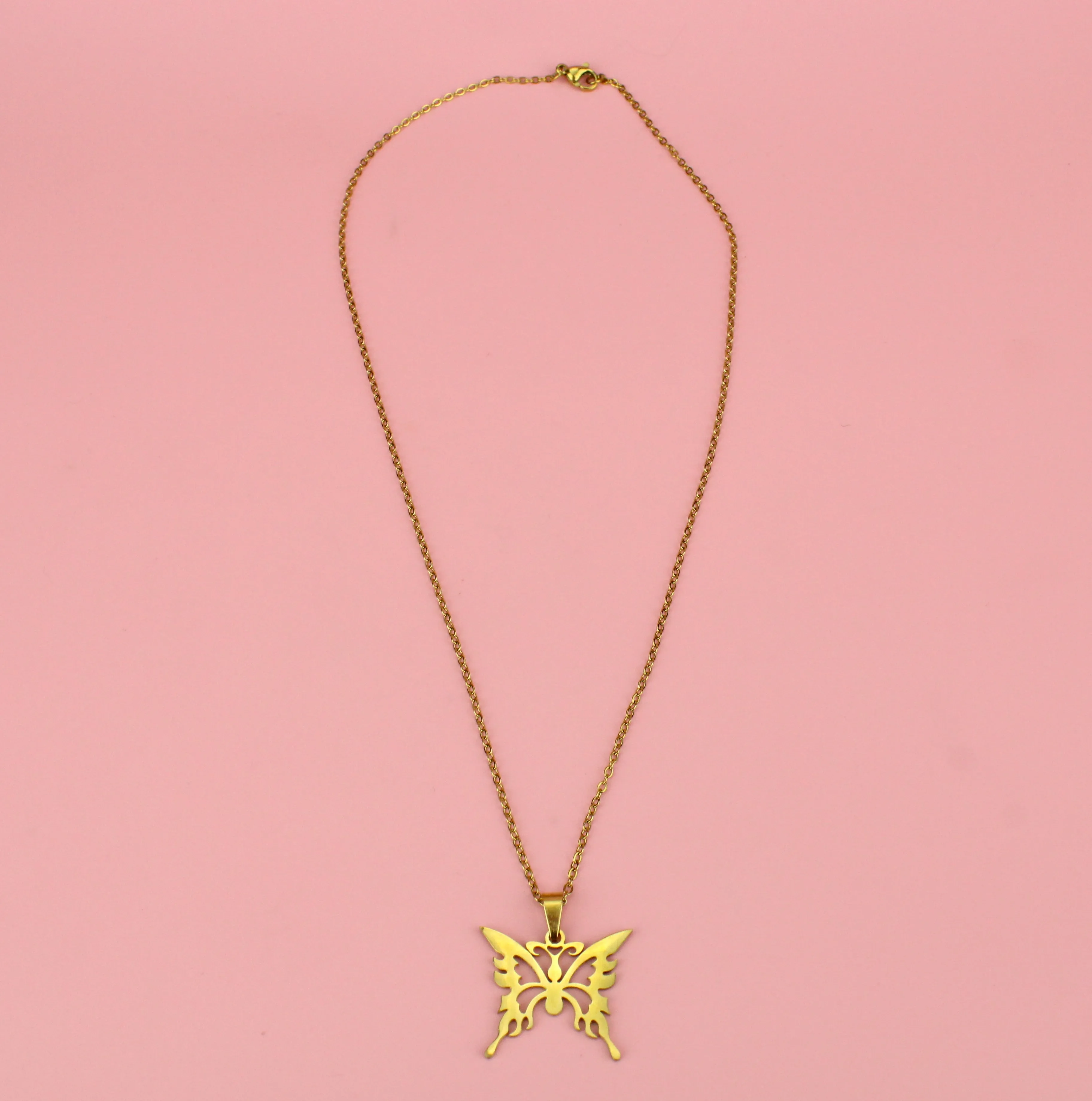 Ethereal Butterfly Necklace (Gold Plated)