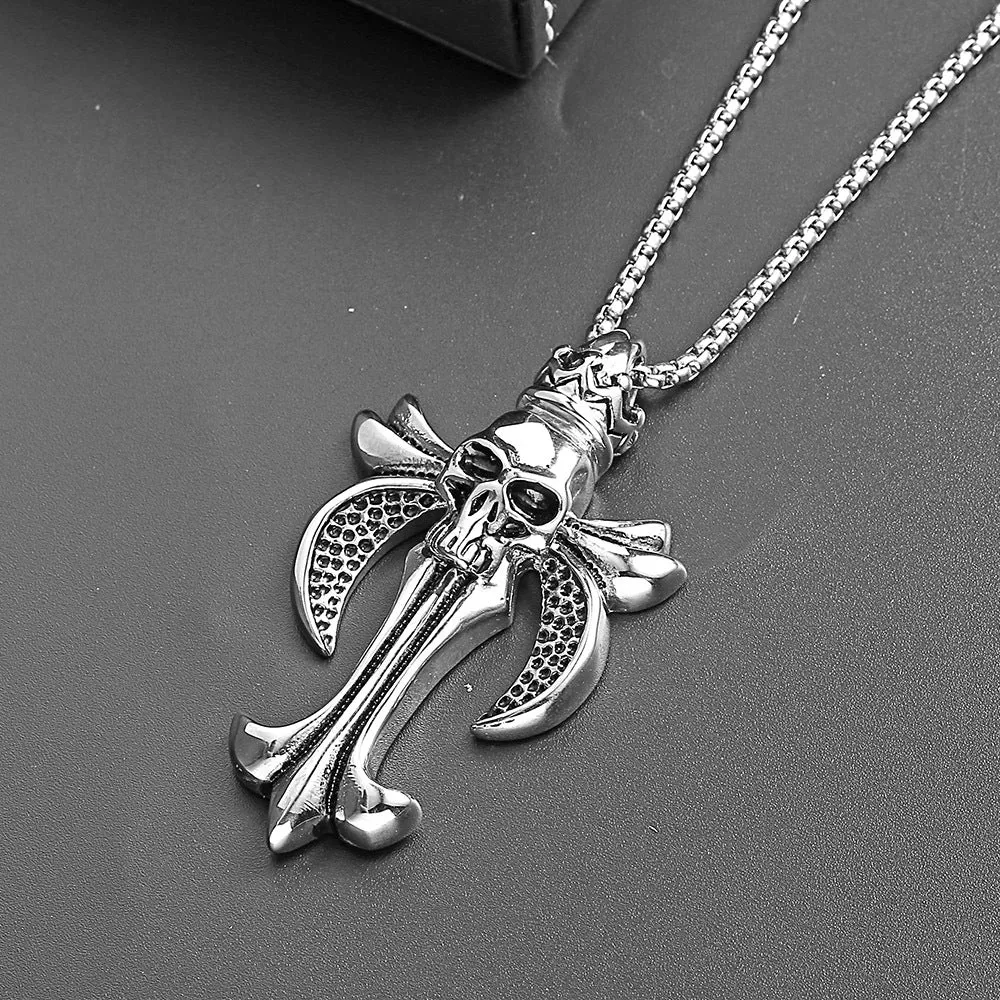 Ethereal Skull Serenity - Titanium Steel Pendant by The Nevermore