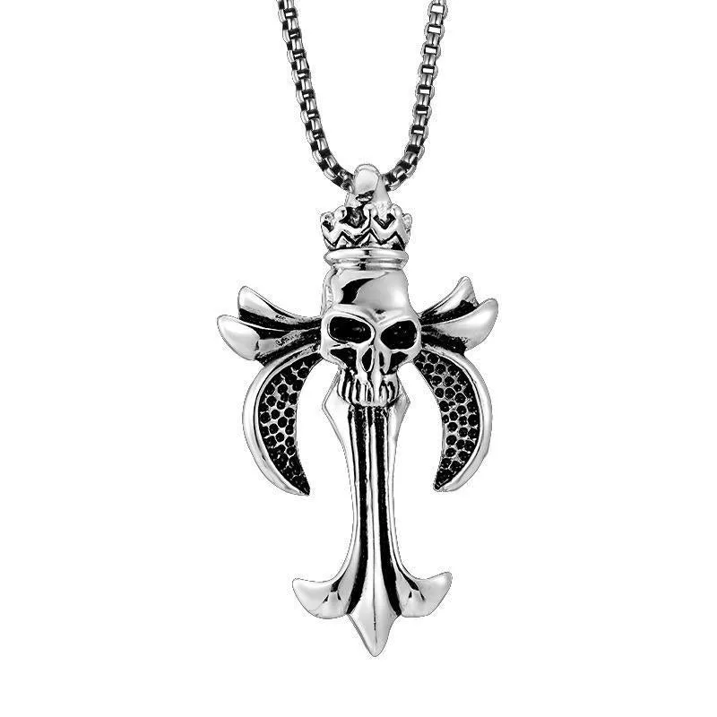 Ethereal Skull Serenity - Titanium Steel Pendant by The Nevermore