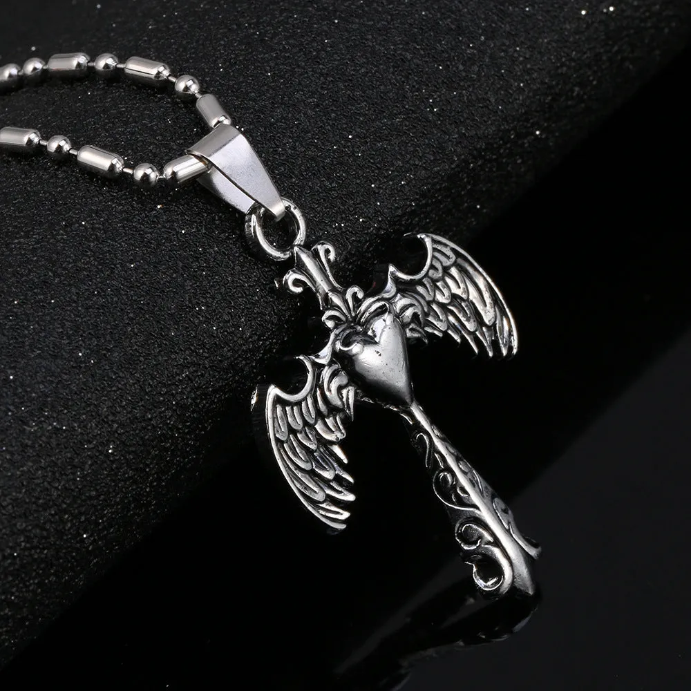 Ethereal Skull Serenity - Titanium Steel Pendant by The Nevermore