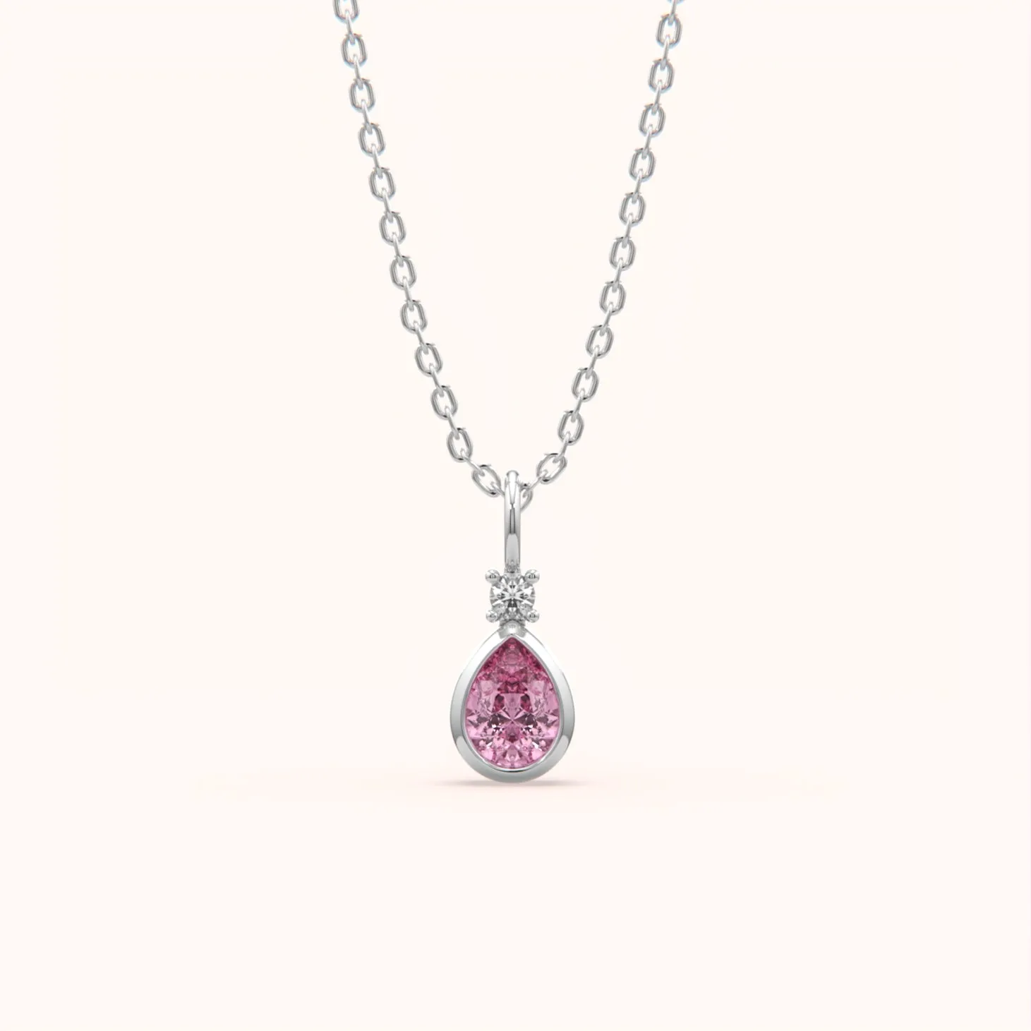 Ethereal Teardrop Silver Pendant