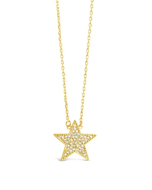 Everyday CZ Star Pendant Necklace
