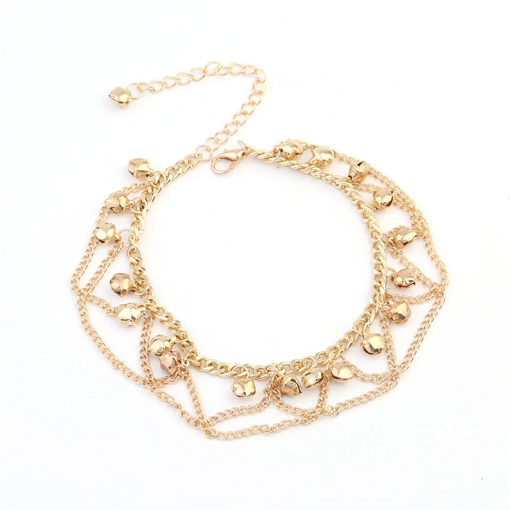 Fashion Bohemian Bell Tassel Anklets for Women