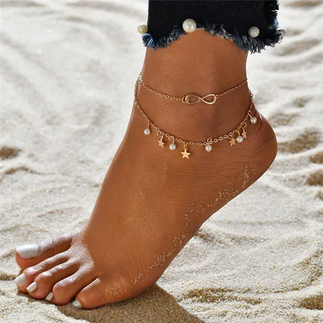 Fashion Bohemian Gold Color Anklet