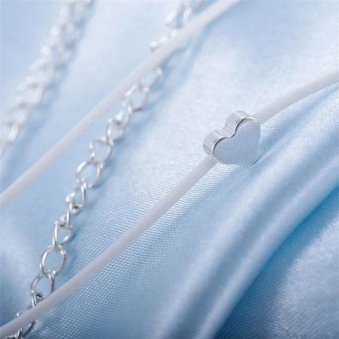 Fashion Heart Female Anklets Barefoot For Women