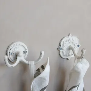 French Wall Hooks - Black or Cream