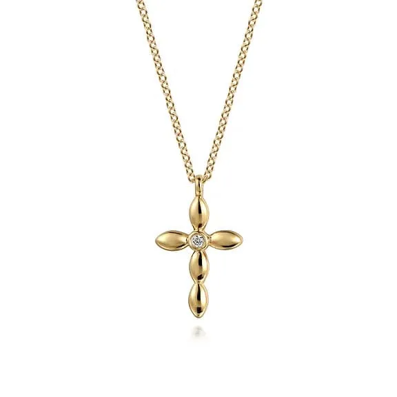 Gabriel & Co. Diamond Cross Necklace
