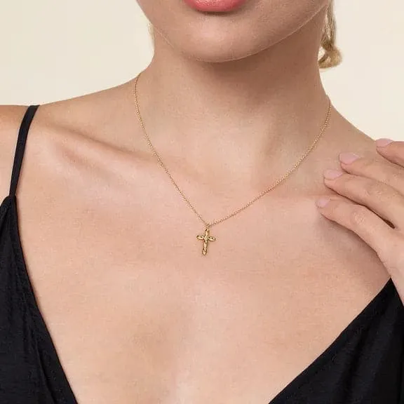 Gabriel & Co. Diamond Cross Necklace