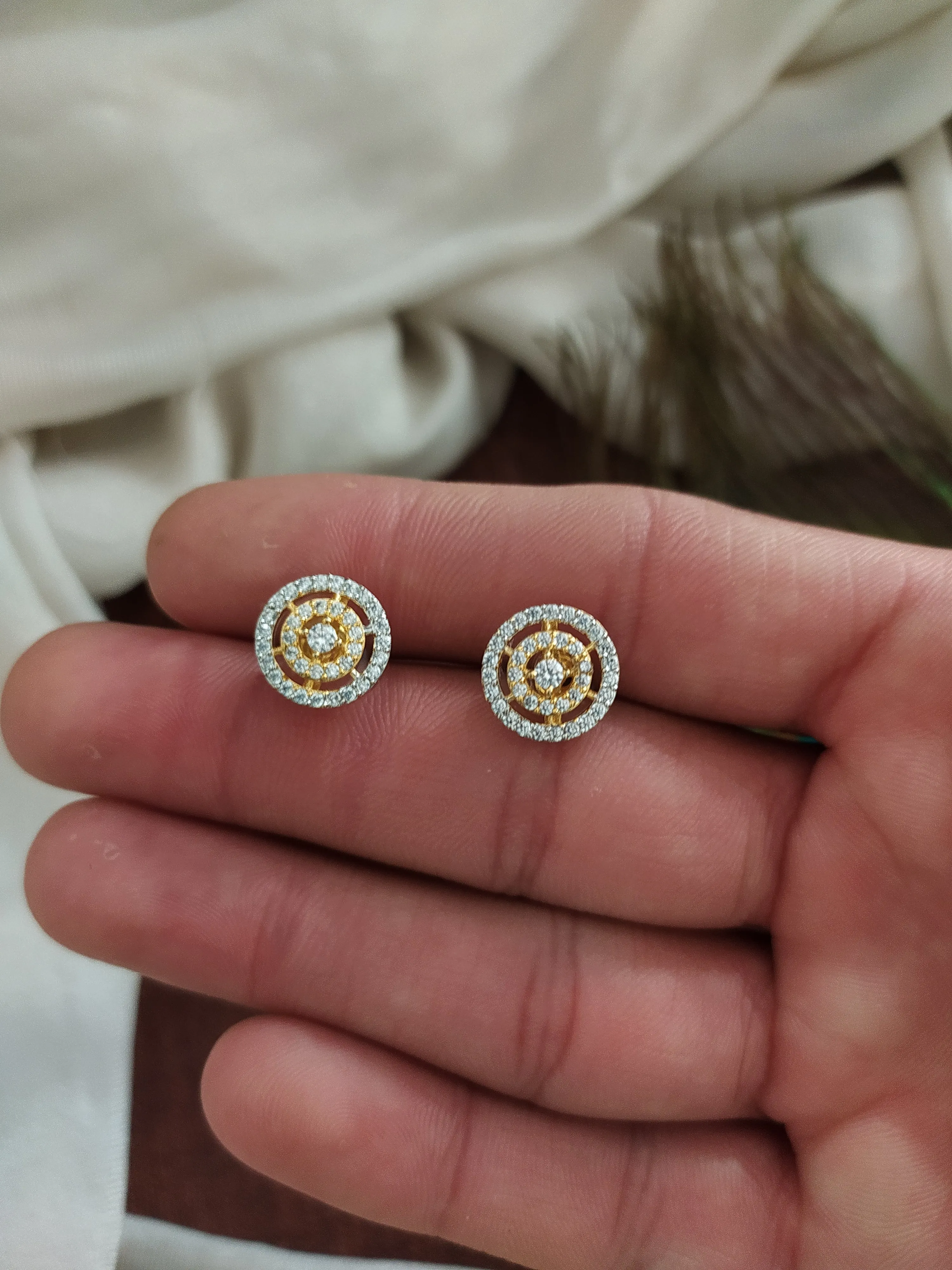 Gold & Silver Plated Charming Zircon Pendant Set